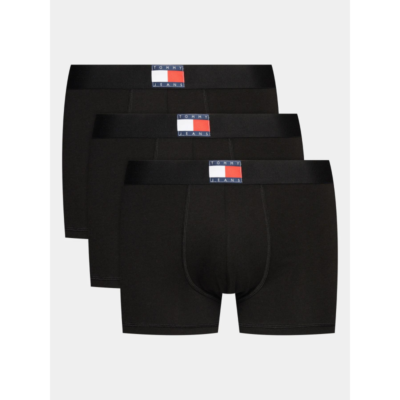 Pack 3 boxers trunk à logo noir homme - Tommy Jeans