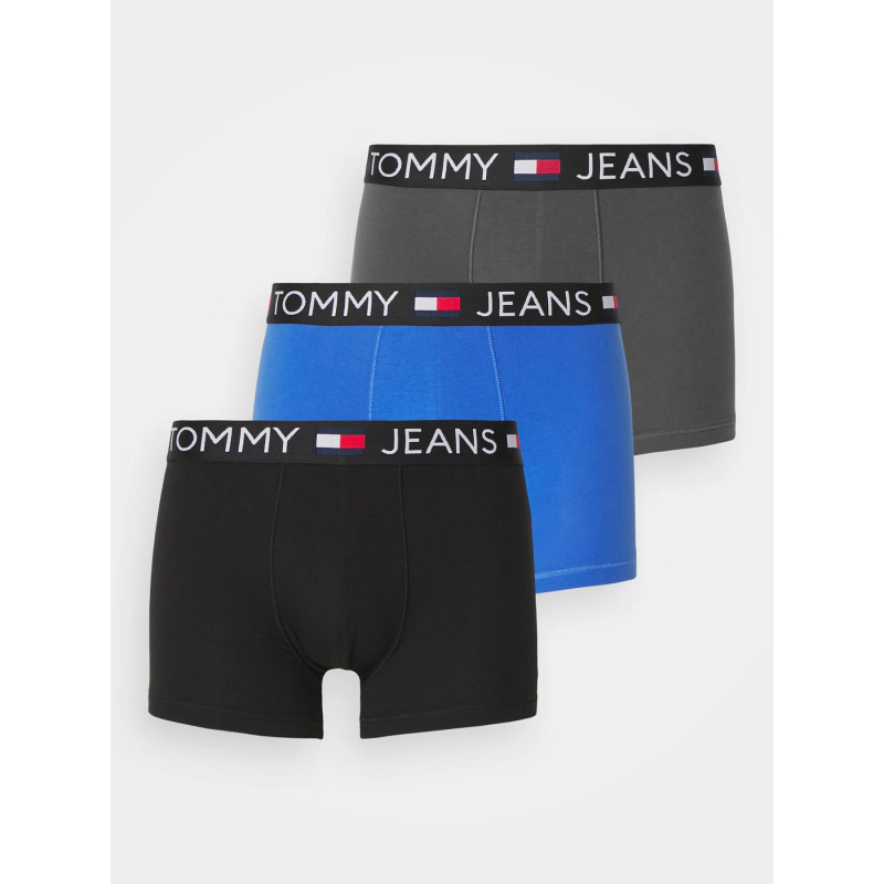 Pack 3 boxers trunks bleu gris noir homme - Tommy Jeans