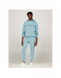 Sweat à capuche logo classique bleu homme - Tommy Hilfiger