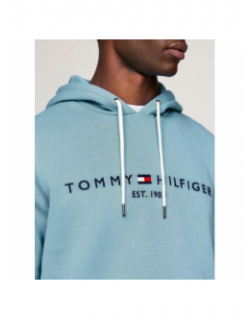 Sweat à capuche logo classique bleu homme - Tommy Hilfiger