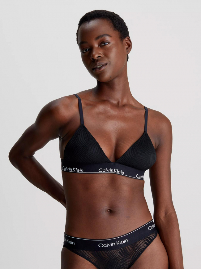 Soutien-gorge triangle lightly lined noir femme - Calvin Klein