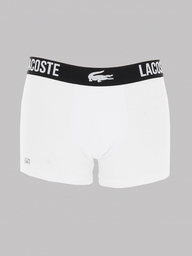 Pack de 3 boxers court vert blanc bleu homme - Lacoste