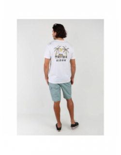 T-shirt manches courtes graphique tracua blanc homme - Oxbow