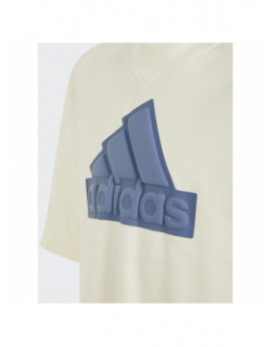 T-shirt manches courtes fi logo beige garçon - Adidas
