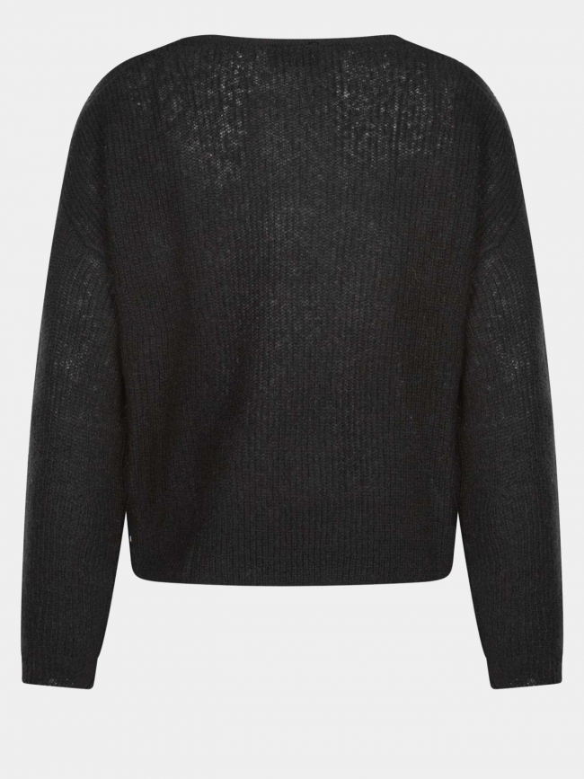 Pull col v p-mag bleu marine femme - Teddy Smith