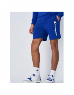 Short jogging logo brodé bleu homme - Champion