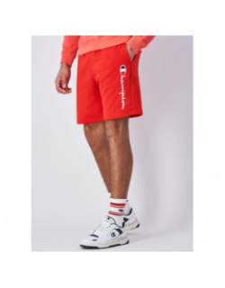 Short jogging logo brodé rouge homme - Champion