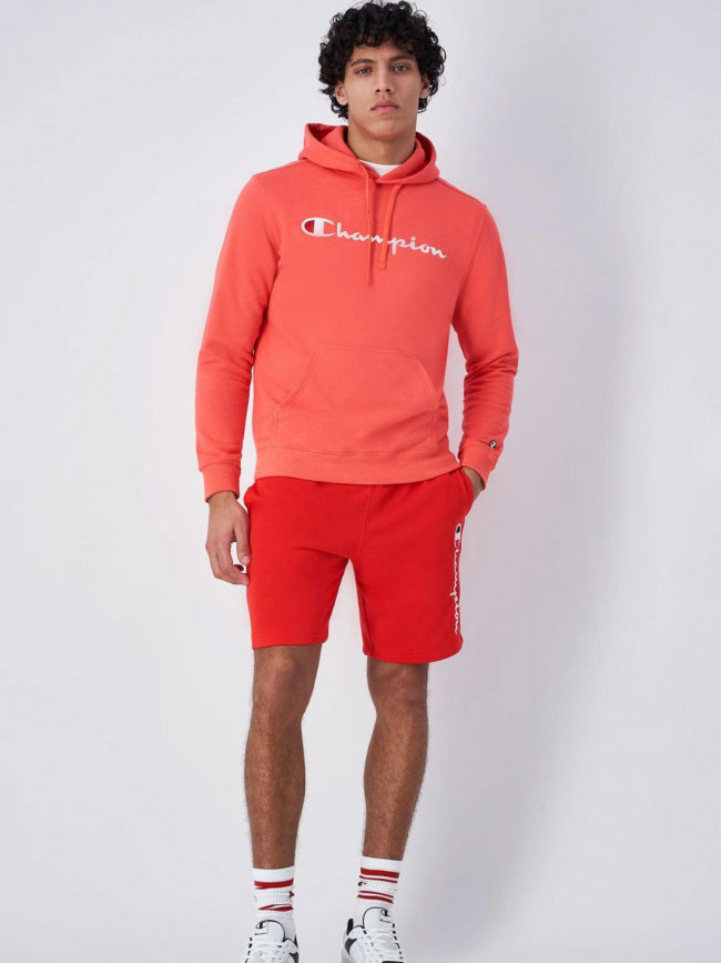 Short jogging logo brodé rouge homme - Champion