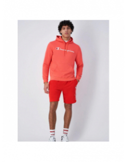 Short jogging logo brodé rouge homme - Champion
