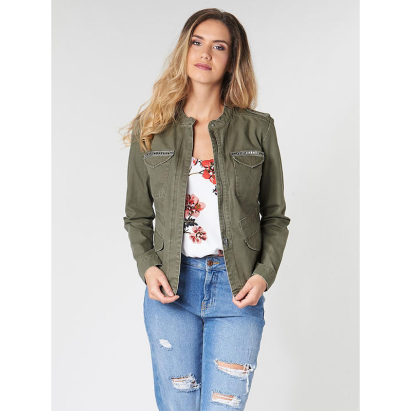 Veste austin pocket detail vert femme - Only