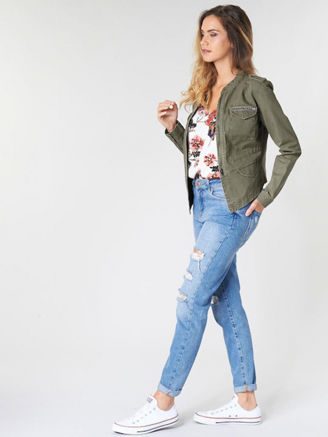 Veste austin pocket detail vert femme - Only