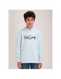 Sweat evry hoody bleu ciel garçon - Teddy Smith