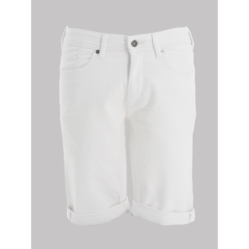 Short en jean scotty 3 regular blanc homme - Teddy Smith