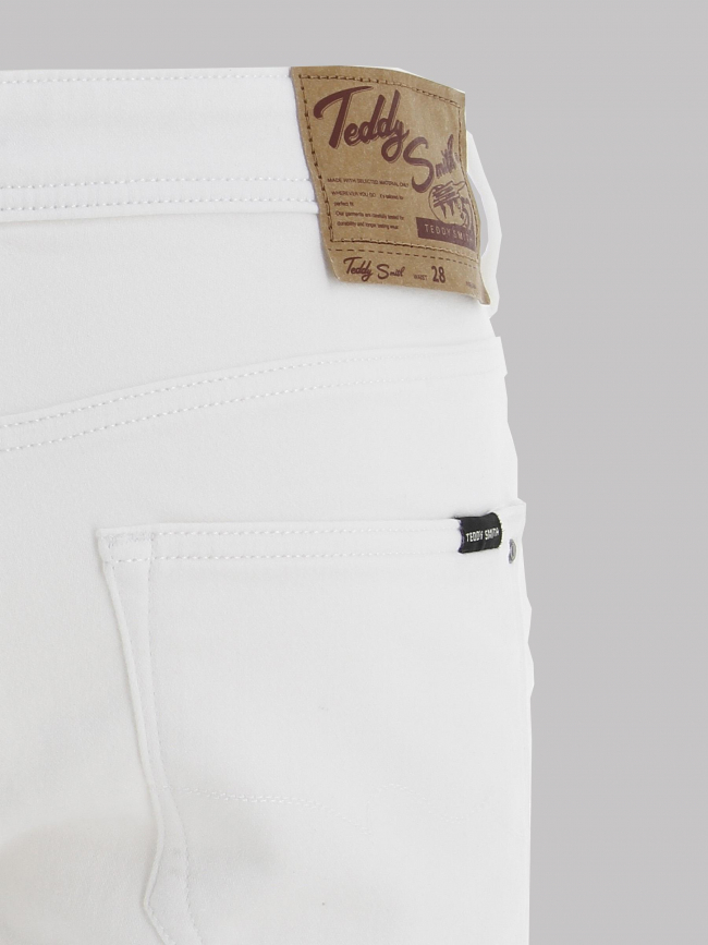 Short en jean scotty 3 regular blanc homme - Teddy Smith