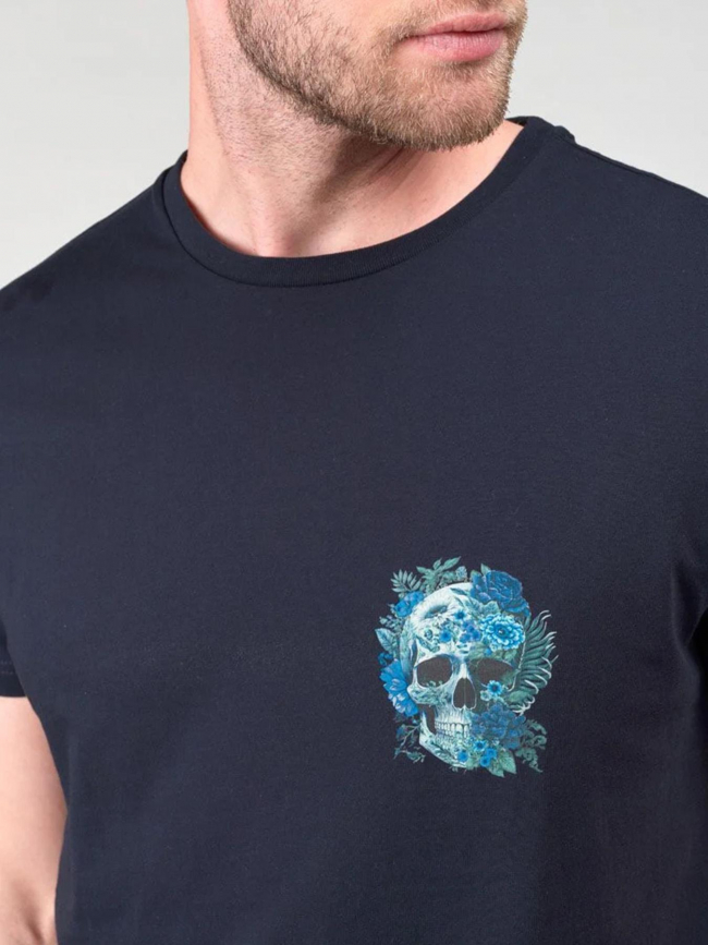 T-shirt santiago galaxy bleu homme - Le Temps Des Cerises