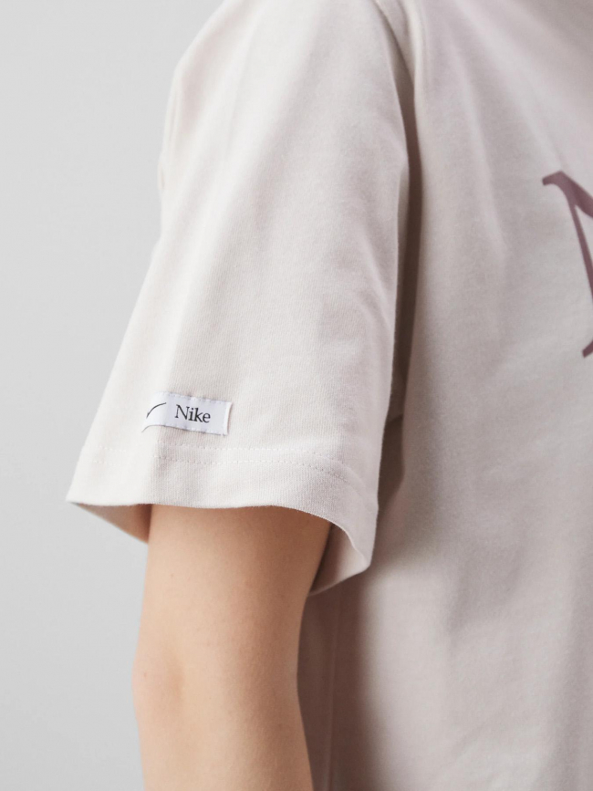 T-shirt tee classics boxy beige femme - Nike