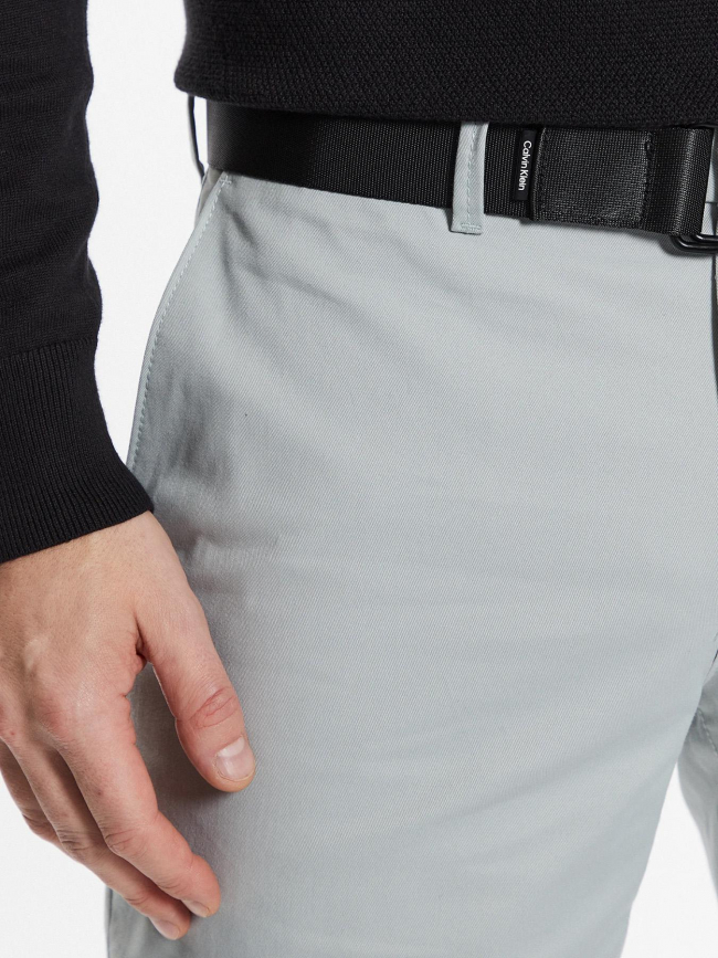 Short avec ceinture modern twill bleu homme - Calvin Klein