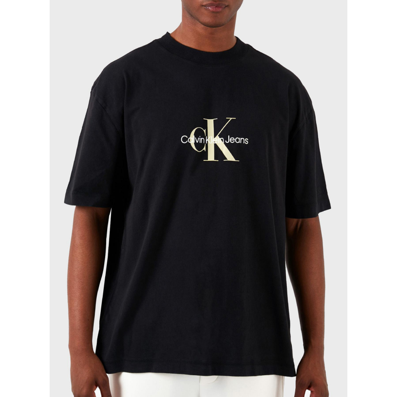 T-shirt archival monologo noir homme - Calvin Klein Jeans