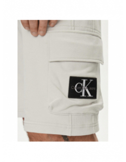 Short monologo badge blanc homme - Calvin Klein Jeans
