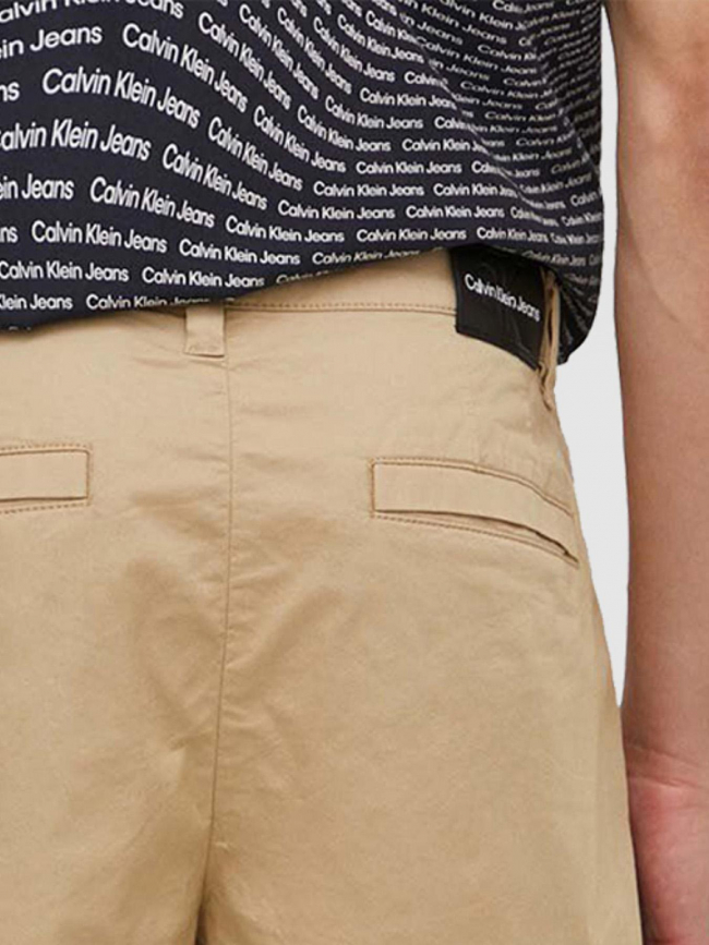 Short chino slim beige homme - Calvin Klein Jeans