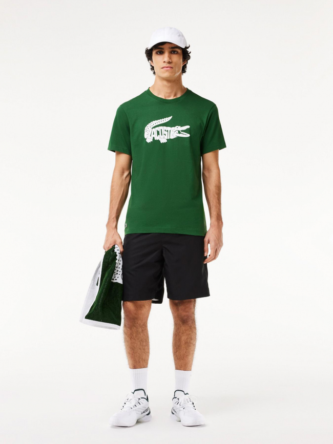 T-shirt imprimé logo vert homme - Lacoste