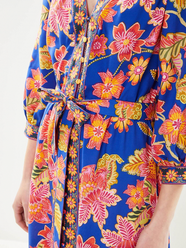 Robe boutonnée raven multicolore femme - La Petite Etoile