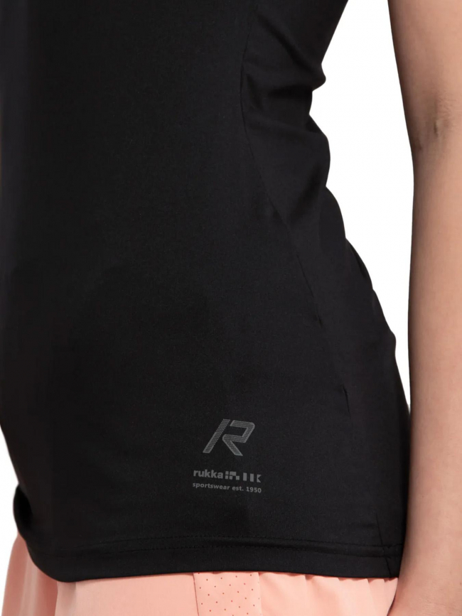 Débardeur de running maanselka noir femme - Rukka