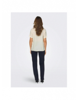 T-shirt fluide divya beige femme - JDY