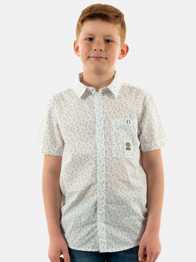 Chemise hook imprimés blanc enfant - Teddy Smith
