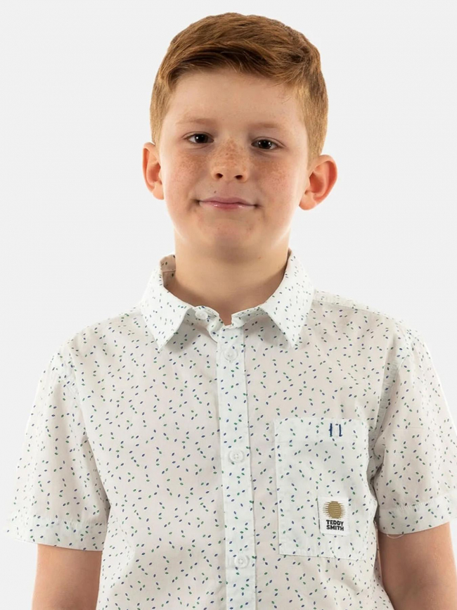 Chemise hook imprimés blanc enfant - Teddy Smith