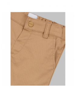 Ensemble polo short blanc marron bébé - Boss