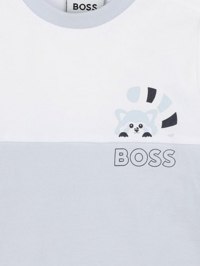 Ensemble t-shirt short ciel bébé - Boss