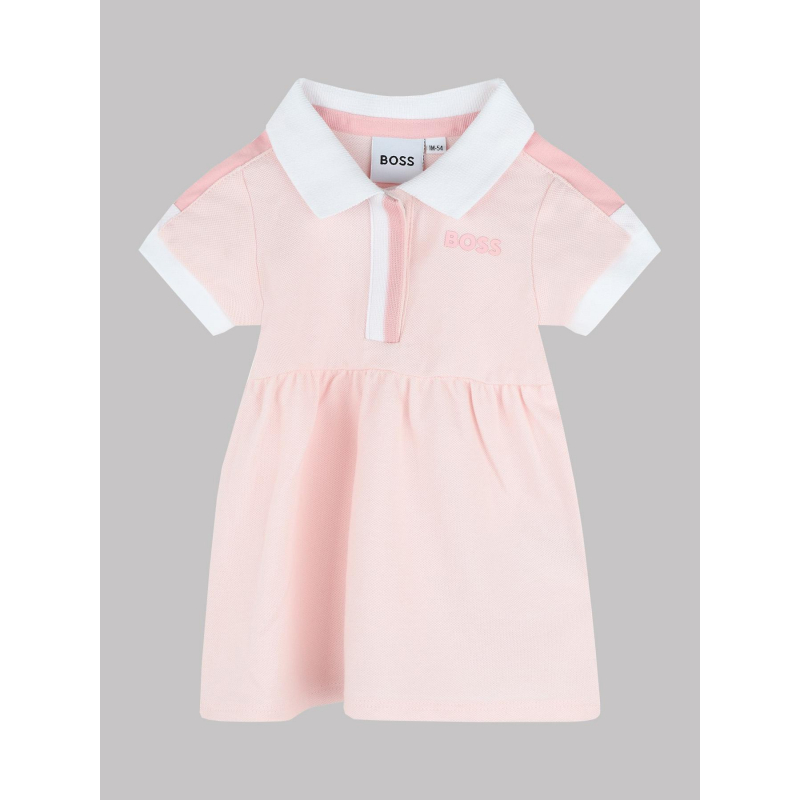 Robe polo rose fille - Boss