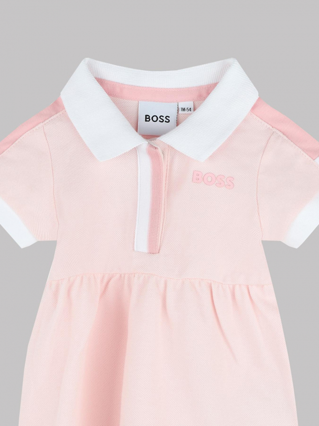 Robe polo rose fille - Boss