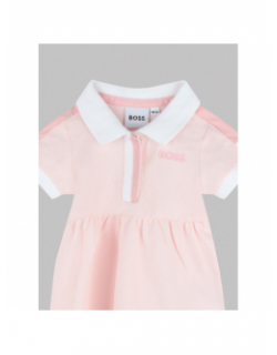 Robe polo rose fille - Boss