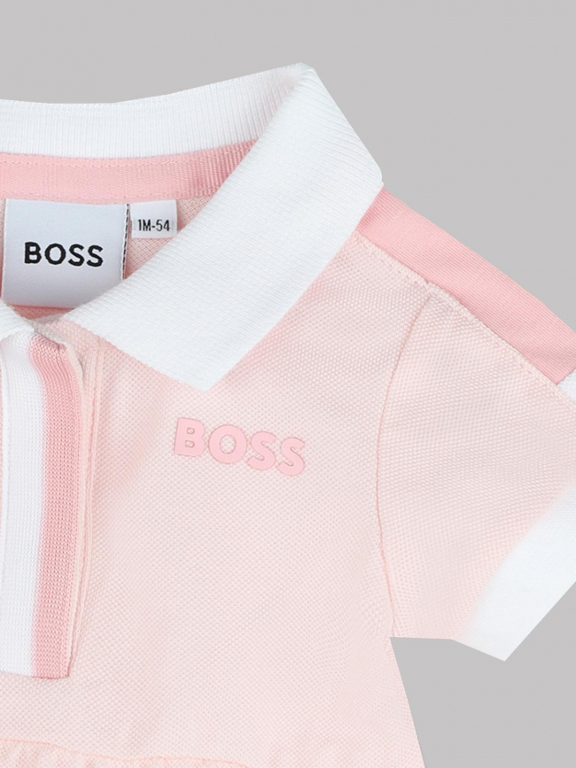 Robe polo rose fille - Boss