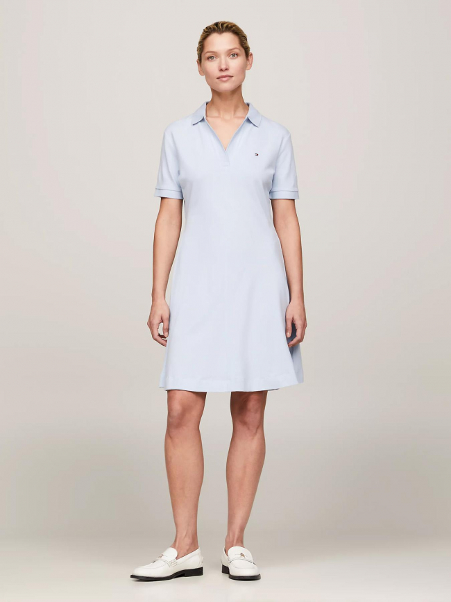 Robe polo ample bleu clair femme - Tommy Hilfiger