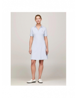 Robe polo ample bleu clair femme - Tommy Hilfiger