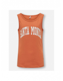 Débardeur santa monica tammy orange fille - Only