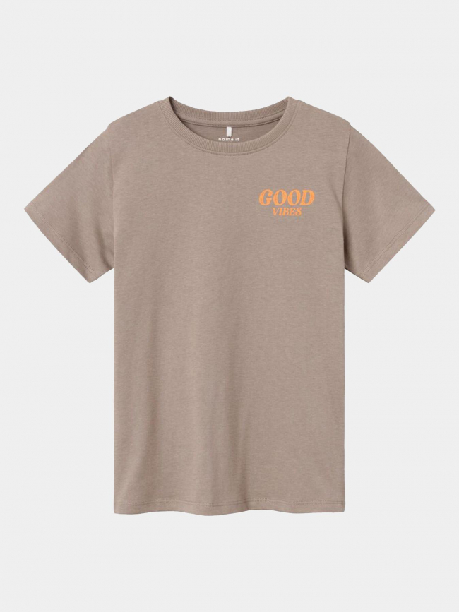 T-shirt fadser marron enfant - Name it