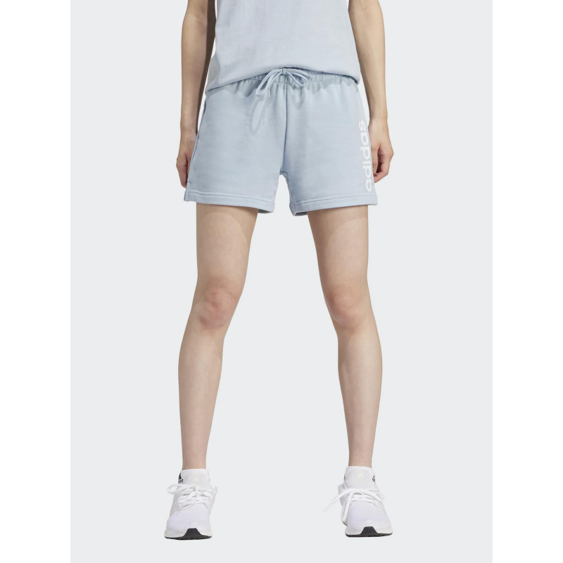 Short jogging linear bleu femme - Adidas