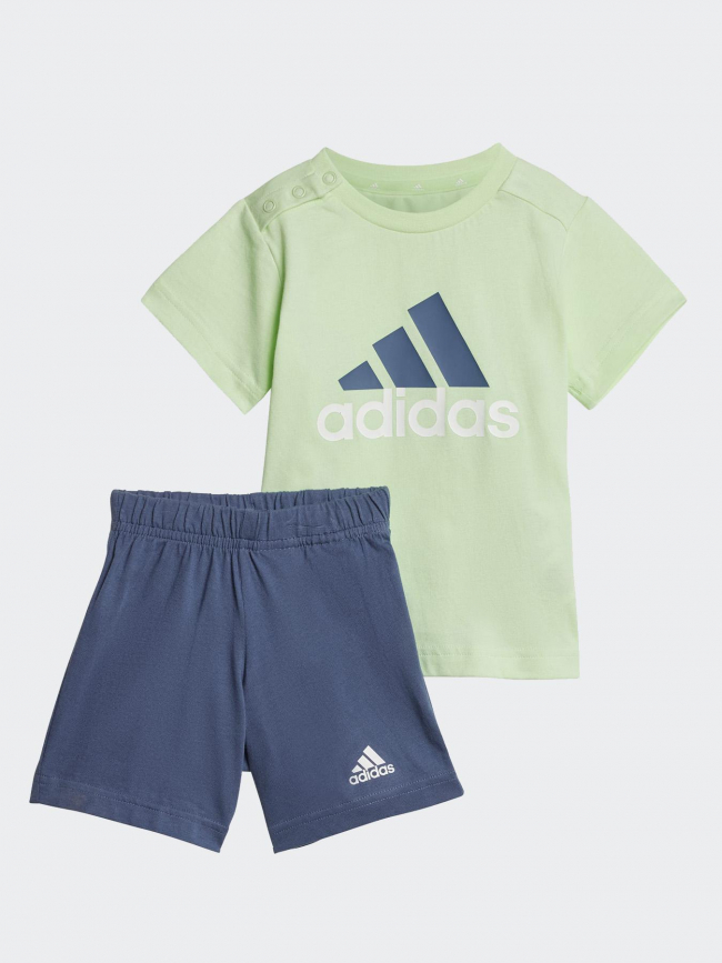 Ensemble t-shirt + short bleu vert bébé - Adidas