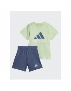 Ensemble t-shirt + short bleu vert bébé - Adidas
