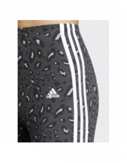 Legging de sport leopard 3s gris femme - Adidas