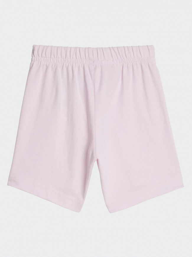 Ensemble short t-shirt rose jaune fille - Adidas