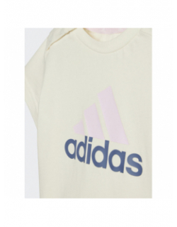 Ensemble short t-shirt rose jaune fille - Adidas
