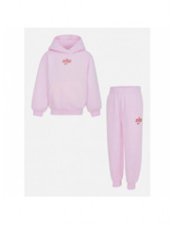 Ensemble sweat à capuche jogging rose bébé - Nike