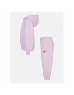 Ensemble sweat à capuche jogging rose bébé - Nike
