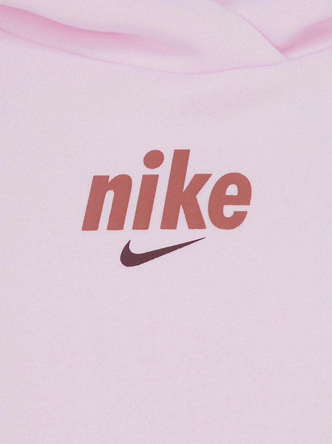 Ensemble sweat à capuche jogging rose enfant - Nike