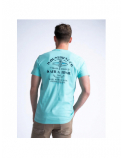 T-shirt ss classic imprimé bleu homme - Petrol industries